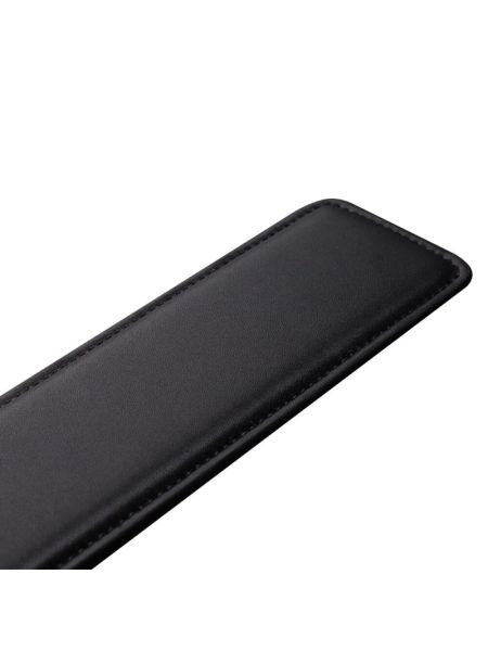 Паддл LOCKINK SEVANDA Braided-handle Spanking Paddle, чорно-червоний, гладенький, з плетінням на ручці