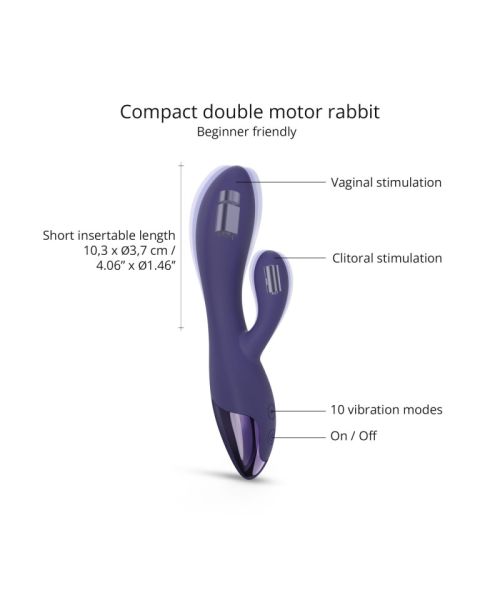 Вібратор-кролик Love To Love FUNKY BUNNY - MIDNIGHT INDIGO