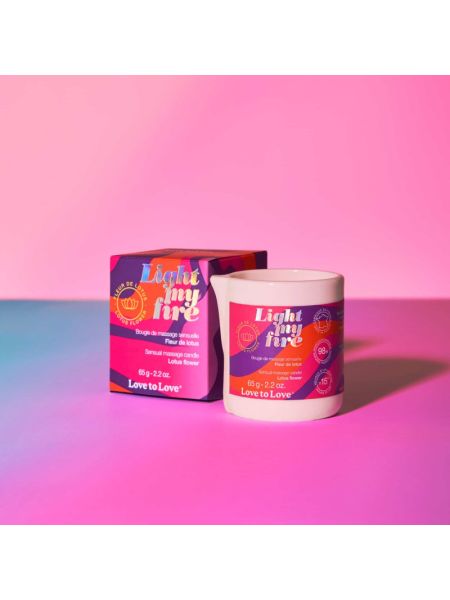 Масажна свічка Love To Love LIGHT MY FIRE Lotus (65 мл)