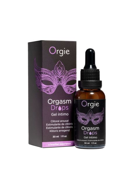 Збуджувальні краплі для клітора Orgie Orgasm Drops, 30 мл, ефект розігріву та охолодження