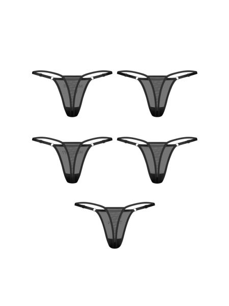 Набір трусиків Obsessive Violami 5-pack thong S/M