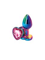 Анальна пробка NS Novelties Rear Assets - Multicolor Heart - Small - Pink
