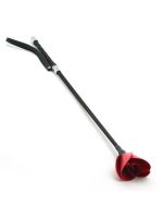 Стек Liebe Seele Flower Rhythm - Black and Red Leather Flowers Riding Crop
