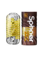 Мастурбатор Tenga Spinner DX 02 Bumps, з пружною стимулювальною спіраллю всередині, середній вплив