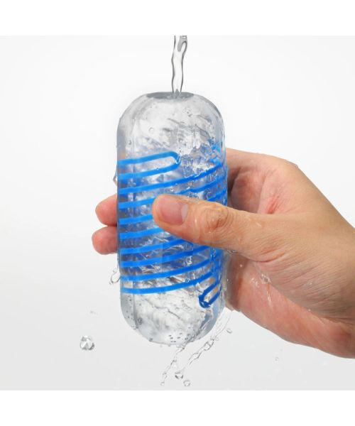 Мастурбатор Tenga Spinner DX 02 Bumps, з пружною стимулювальною спіраллю всередині, середній вплив
