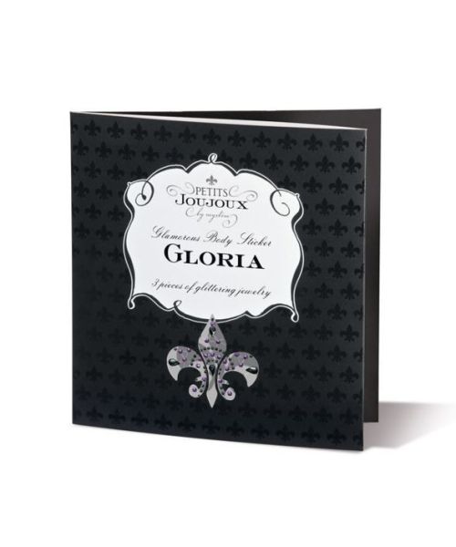 Пестіс з кристалів Petits Joujoux Gloria set of 3 - Black/Pink, прикраса на груди та вульву