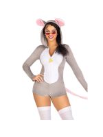 Комбінезон-костюм миші Leg Avenue Comfy Mouse M, з капюшоном