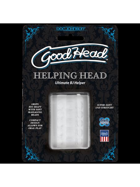 Мастурбатор Doc Johnson GoodHead - Helping Head ULTRASKYN, супер помічниця для мінету