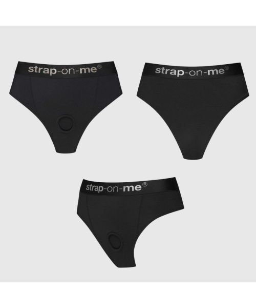 Трусики з фіксацією дилдо Strap-On-Me Harness Lingerie Idole - M - Black