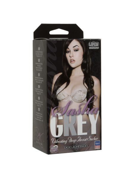 Вібромастурбатор ротик Doc Johnson Sasha Grey - Ultraskyn Vibrating Deep Throat Sucker