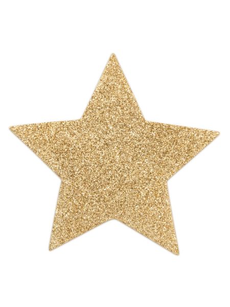 Пестіс - стикини Bijoux Indiscrets - Flash Star Gold, наклейки на соски