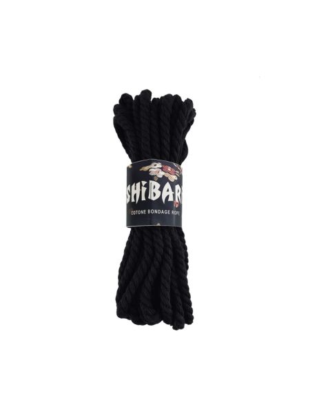 Бавовняна мотузка для шібарі Feral Feelings Shibari Rope, 8 м чорна