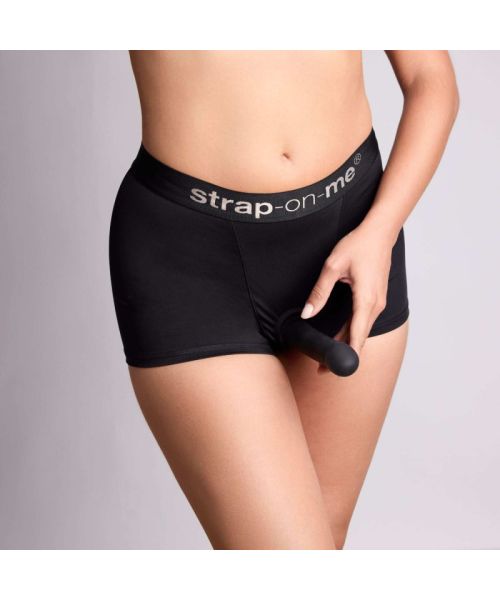 Шорти з фіксацією ділдо Strap-On-Me Harness Lingerie Allure - XS - Black