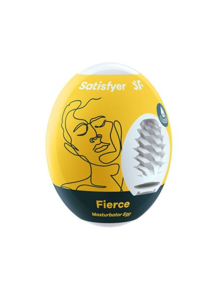 Самозмащувальний мастурбатор-яйце Satisfyer Masturbator Egg Fierce, одноразовий, не потребує змазки