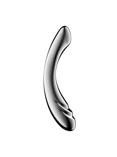 Металевий дилдо Satisfyer Pure Gravity 3, двосторонній, можна нагрівати й охолоджувати, дуже важкий