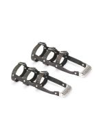 Шкіряна портупея для гомілкостопу зі шпорами Liebe Seele Leather High Heel Ankle Harness Silver