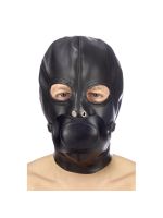 Капюшон з кляпом для БДСМ Fetish Tentation BDSM hood in leatherette with removable gag