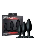 Набір анальних пробок Nexus Butt Plug Trio, макс. діаметр 3–4–5 см