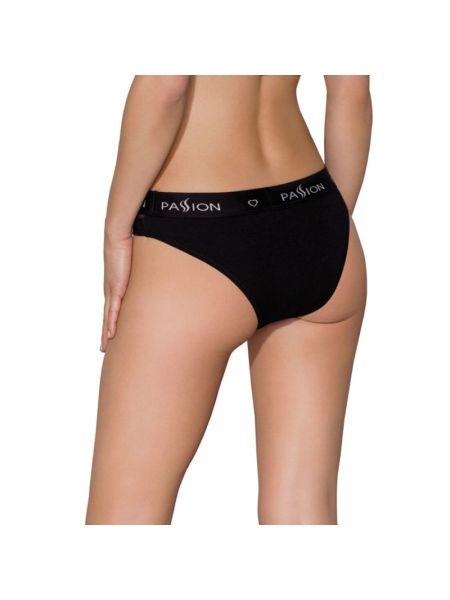 Трусики з прозорою вставкою Passion PS006 PANTIES L, black