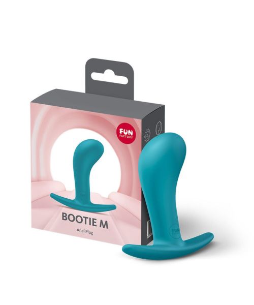 Анальна пробка Fun Factory BOOTIE M Aquamarine, діаметр 3,3 см, тонкий обмежувач
