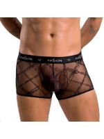 Чоловічі прозорі боксери Passion 032 SHORT JAMES S/M Black, сітка