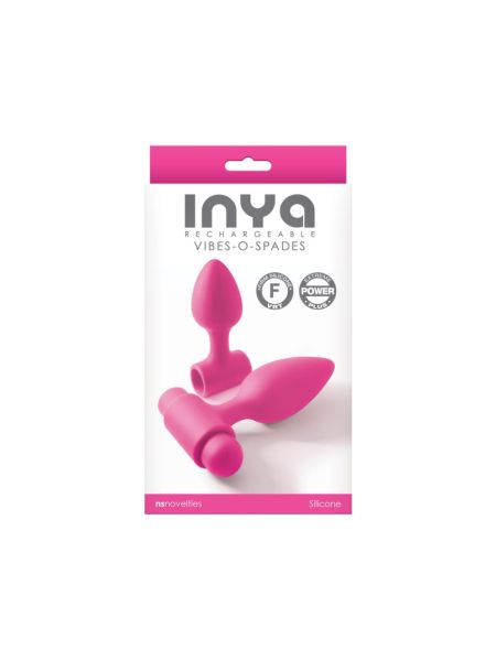 Анальна пробка з вібрацією NS Novelties INYA - Vibe-O-Spades -Pink