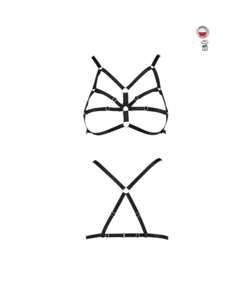 Бюстгальтер-стрепи Passion Exclusive ARMANDA BRA XXL/XXXL, black