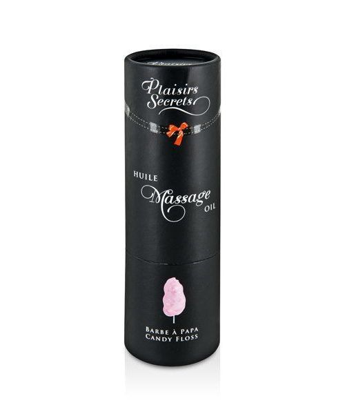 Масажна олія Plaisirs secrets Candy Floss (59 мл) з афродизіаками, їстівна, подарункове паковання