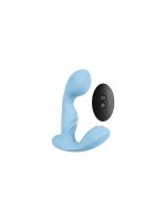 Вібромасажер простати S Pleasures Premium FUZZY, бірюзовий, з рельєфом, 10 режимів вібрації