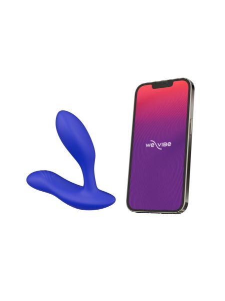 Смарт-вібромасажер простати We-Vibe Vector+ ROYAL BLUE, пульт ДК, регульований кут нахилу