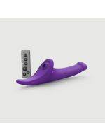 Вібронасадка для страпону з вакуумною стимуляцією Strap-On-Me Multi Orgasm Dildo M Purple