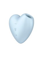 Вакуумний стимулятор-серце з вібрацією Satisfyer Cutie Heart Blue