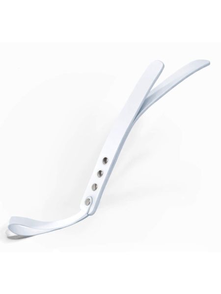 Падл двошаровий Feral Feelings Leather Mini Paddle White, натуральна шкіра