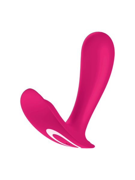 Смарт-вібратор у трусики Satisfyer Top Secret Pink вагінально-кліторальний, 2 мотори