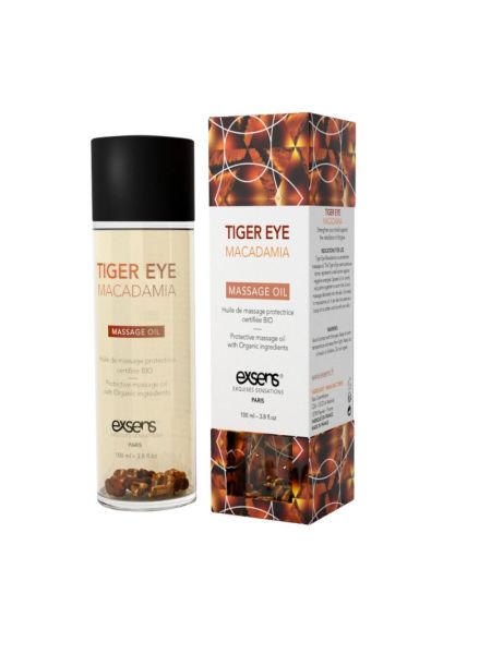 Масажна олія EXSENS Tiger Eye Macadamia (захист з тигровим оком) 100мл, натуральна