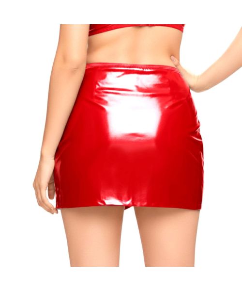 Лакована сексуальна спідниця Art of Sex - Malibu, колір червоний, L-2XL