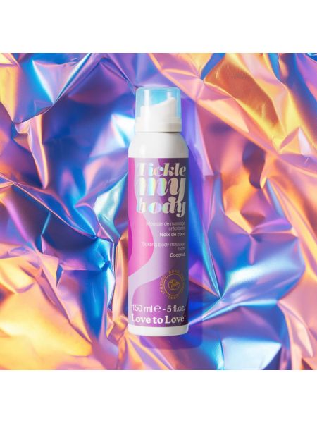 Масажна піна Love To Love TICKLE MY BODY COCONUT (150 мл) зволожувальна