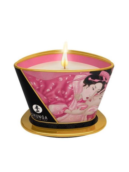 Масажна свічка Shunga Massage Candle – Rose Petals (170 мл) з афродизіаками Масажна свічка Shunga Massage Candle – Rose Petals (170 мл) з афродизіаками