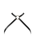 Портупея з екошкіри Bijoux Indiscrets MAZE — Cross Chest Harness Black