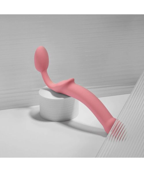 Безремінний страпон Strap-On-Me Rose XL, повністю регульований, діаметр 4,5 см