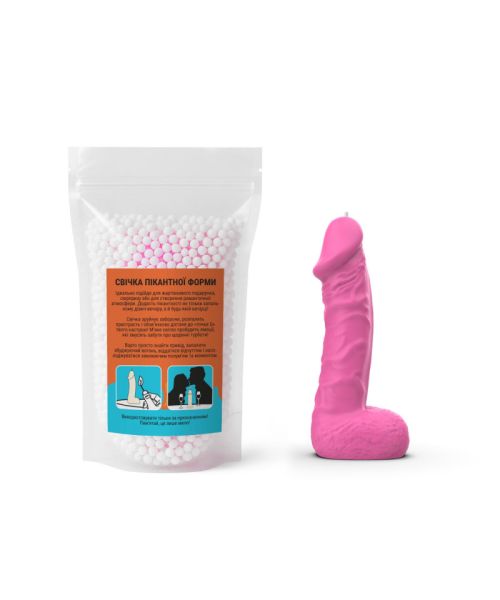 Свічка у вигляді члена Чистий Кайф MEDIUM Pink