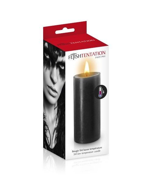 БДСМ-свічка низькотемпературна Fetish Tentation SM Low Temperature Candle Black