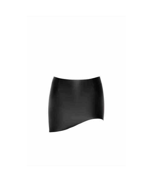 Спідниця Noir Handmade F305 Legacy, XXL, black, міні, під латекс, асиметричний крій