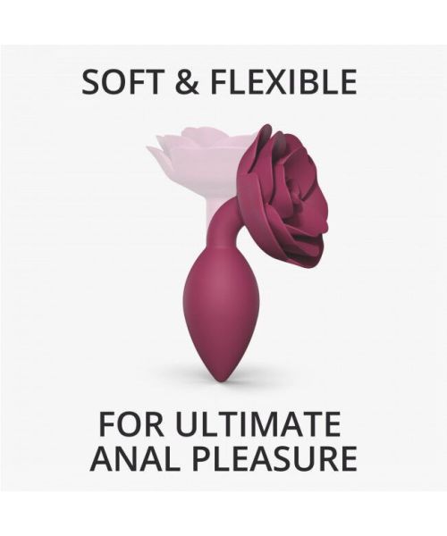 Силіконова анальна пробка Love To Love OPEN ROSES M SIZE - PLUM STAR