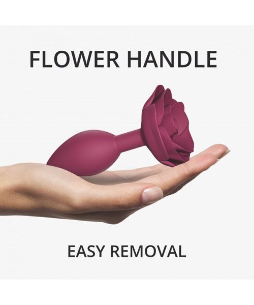 Силіконова анальна пробка Love To Love OPEN ROSES M SIZE - PLUM STAR