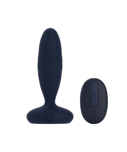Анальна смарт-вібропробка з пульсацією Svakom Jordan Navy Blue, пульт ДК