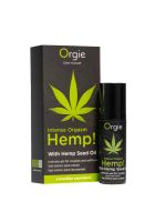 Збуджувальний гель для пар Orgie Hemp! Intense Orgasm, 15 мл, тепло-холод, ефект сильної вібрації