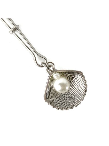 Затискач для клітора Art of Sex - Clit Clamp Silver Pearl