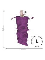 Мішечок для секс-іграшок Satisfyer Treasure Bag L, фіолетовий, на шнурку
