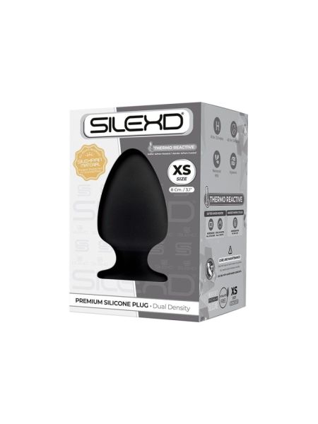 Анальна пробка SilexD (Model 1 size XS) двошарова, силікон + Silexpan, діаметр 4,5 см